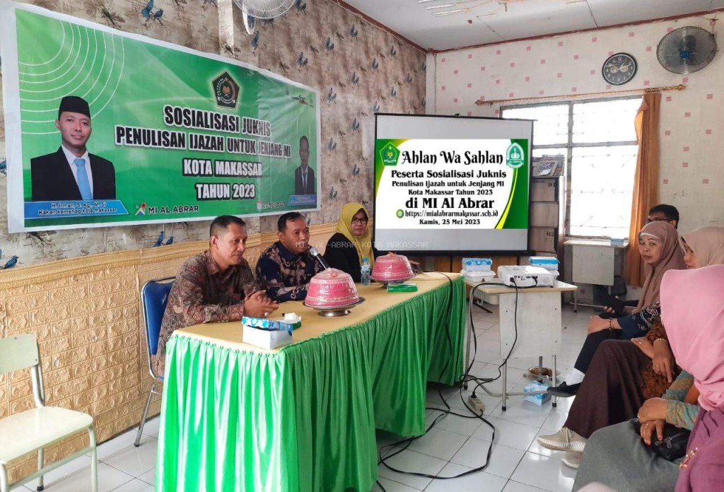 K3M Tingkat MI Se-Kota Makassar Ikuti Sosialisasi Juknis Penulisan Ijazah