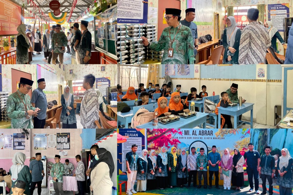 Tingkatkan Kualitas Layanan dan Gizi Murid, MI Al Abrar Kota Makassar Sambut Pemantauan Program Makan Bergizi Gratis dari Itjen Kemenag RI